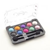 Paleta com 10 cores de sombras cremosas Jasmyne